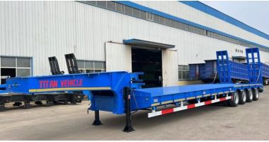 4 Axle 100T Lowbed Trailer will be sent to Sudan