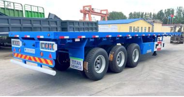 40 Feet Tri Axle Flatbed Trailer will sent to Sudan
