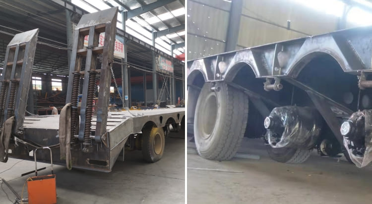 4 Axle 100T Lowbed Trailer will be sent to Sudan (1)