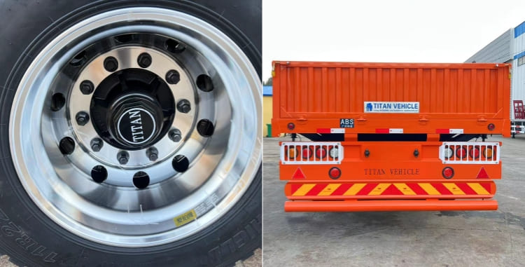 Tri Axle Sidewall Semi Trailer for Sale in Sudan
