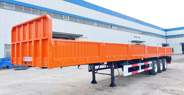 Tri Axle Sidewall Semi Trailer for Sale in Sudan