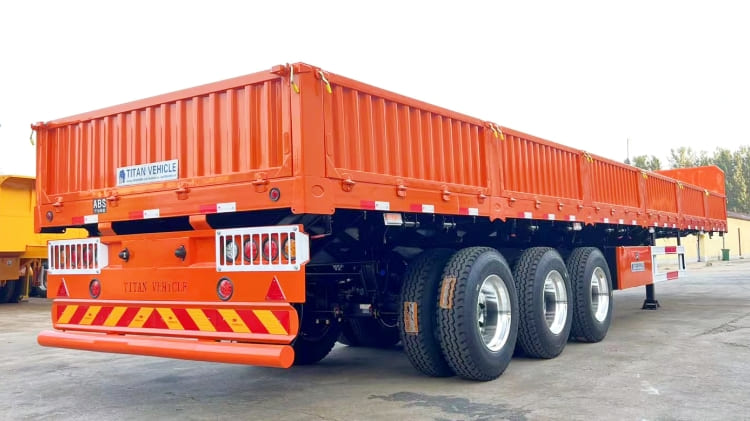 Tri Axle Sidewall Semi Trailer for Sale in Sudan