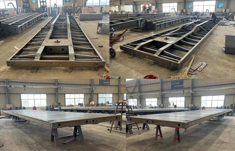 Flatbed Semi Trailer for Sale in Sudan | 20/40/45/48 Ft Container Flatbed Truck Trailer for Sale