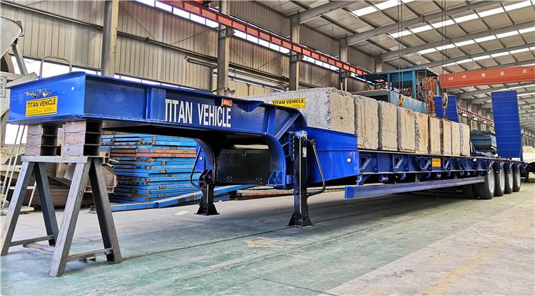 4 Axle 100T Tractor Low Loader Trailer for Sale Price in Sudan Khartoum