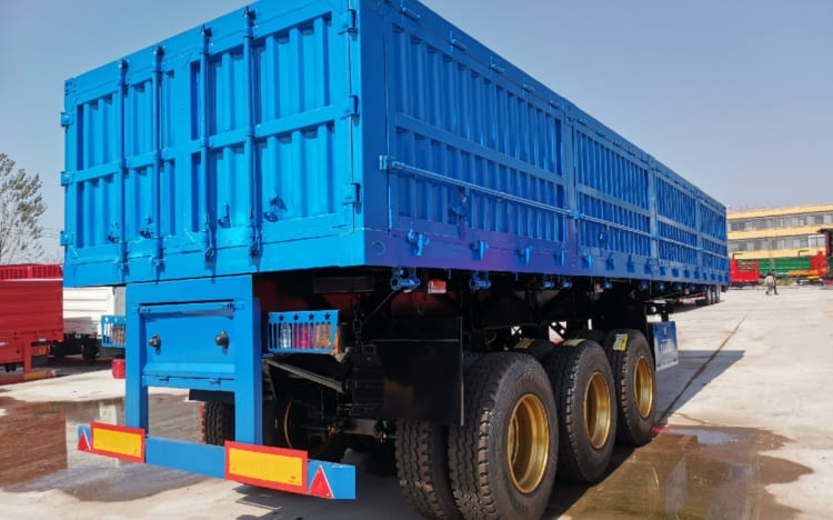 3 Axle Side Dump Semi Trailer Capacity for Sale in Sudan