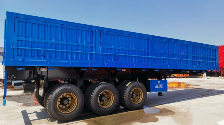 3 Axle Side Dump Semi Trailer Capacity for Sale in Sudan