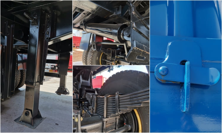 3 Axle Side Dump Semi Trailer Capacity for Sale in Sudan