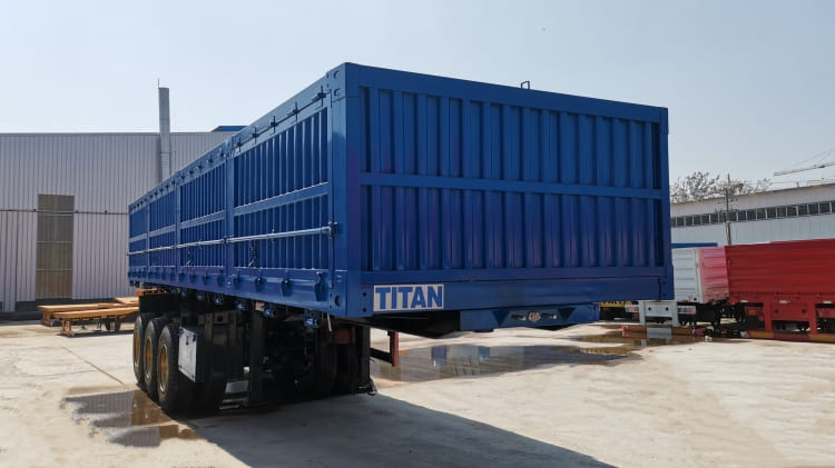 3 Axle Side Dump Semi Trailer Capacity for Sale in Sudan