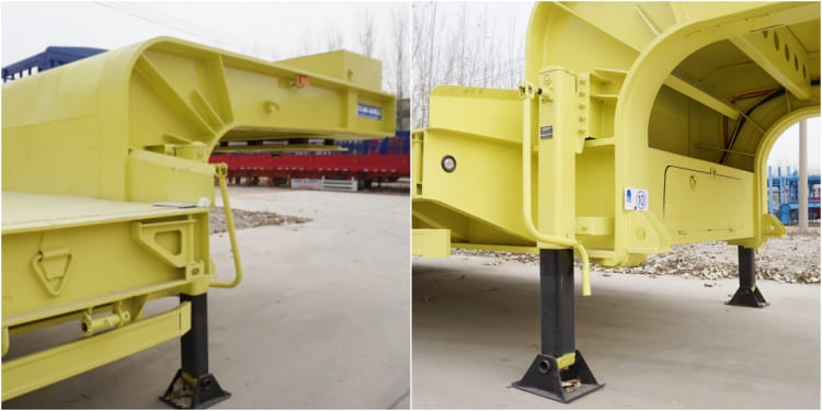 4 Line 8 Axles Lowbed Trailer Truck Transport for Sale in Sudan