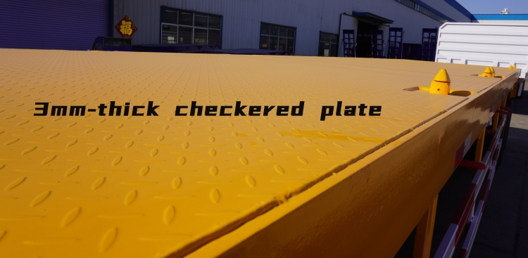 2 Axle 40 Ft Container Flatbed Semi Trailer for Sale in Sudan