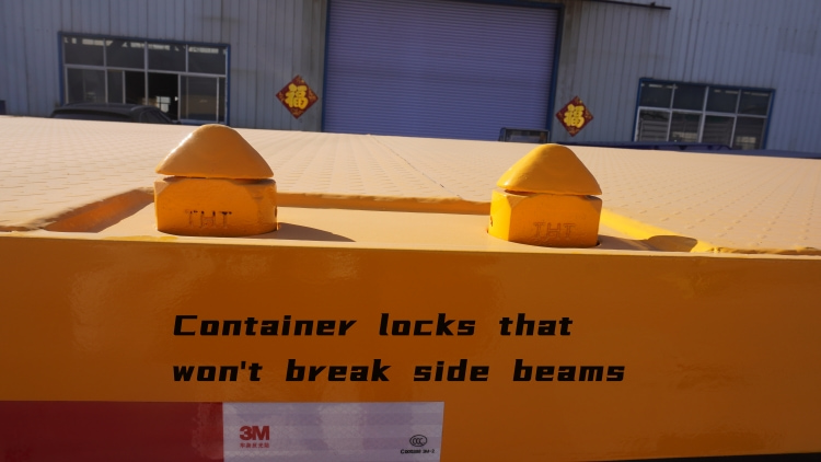 2 Axle 40 Ft Container Flatbed Semi Trailer for Sale in Sudan