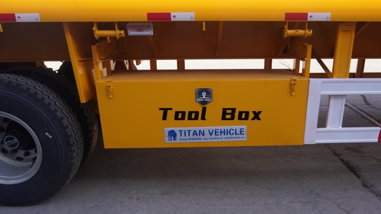 2 Axle 40 Ft Container Flatbed Semi Trailer for Sale in Sudan