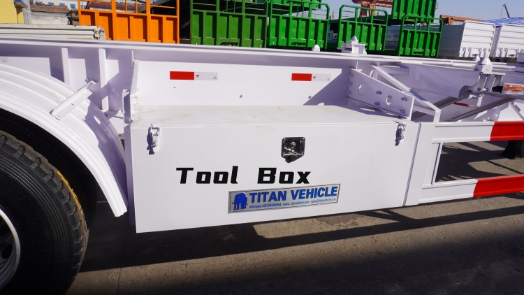 40ft Gooseneck Skeletal Chassis Semi Trailer for Sale in Sudan