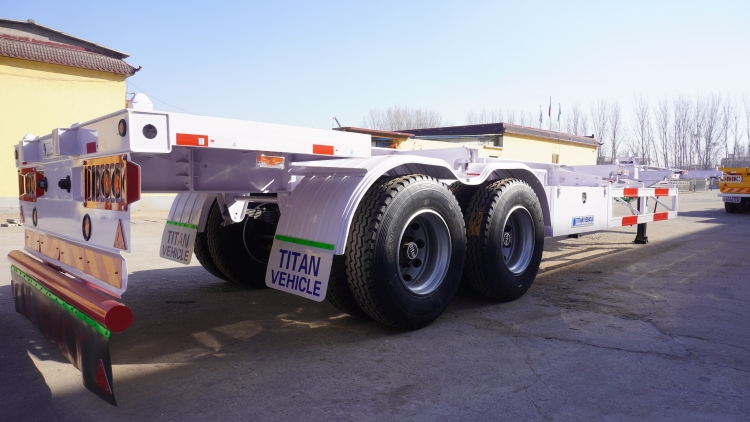 40ft Gooseneck Skeletal Chassis Semi Trailer for Sale in Sudan
