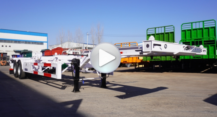 40ft Gooseneck Skeletal Chassis Semi Trailer for Sale in Sudan