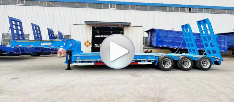 Tri Axle Semi Low Bed Trailer for Sale in Sudan