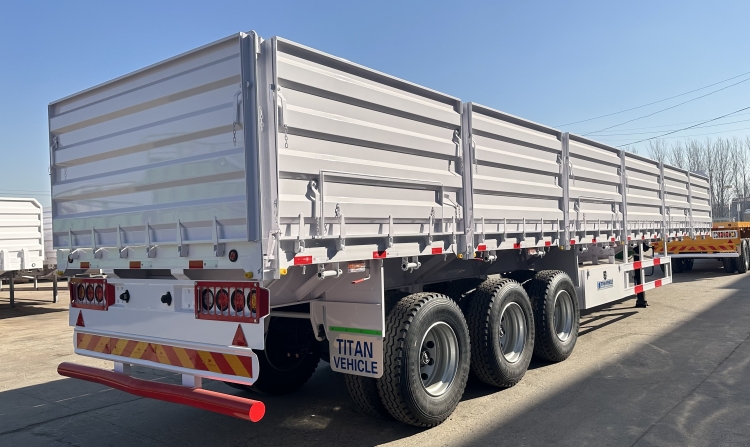 High Sided Bulk Cargo Drop Side Semi Trailers for Sale in Port Sudan