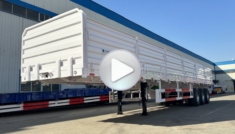 High Sided Bulk Cargo Drop Side Semi Trailers for Sale in Port Sudan