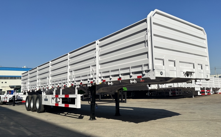 High Sided Bulk Cargo Drop Side Semi Trailers for Sale in Port Sudan