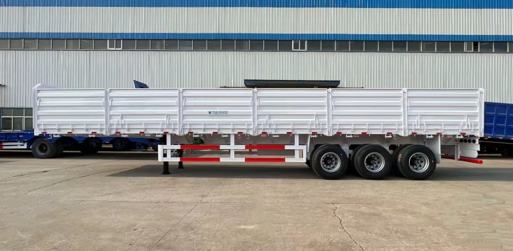High Sided Bulk Cargo Drop Side Semi Trailers for Sale in Port Sudan