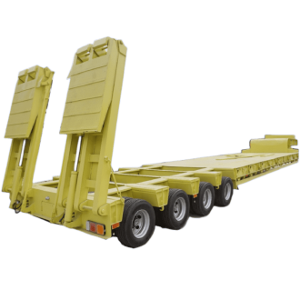 4 Line 8 Axles Lowbed Trailer Truck